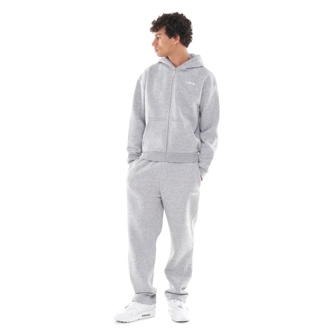OPEN LEG JOGGER GREY MELANGE