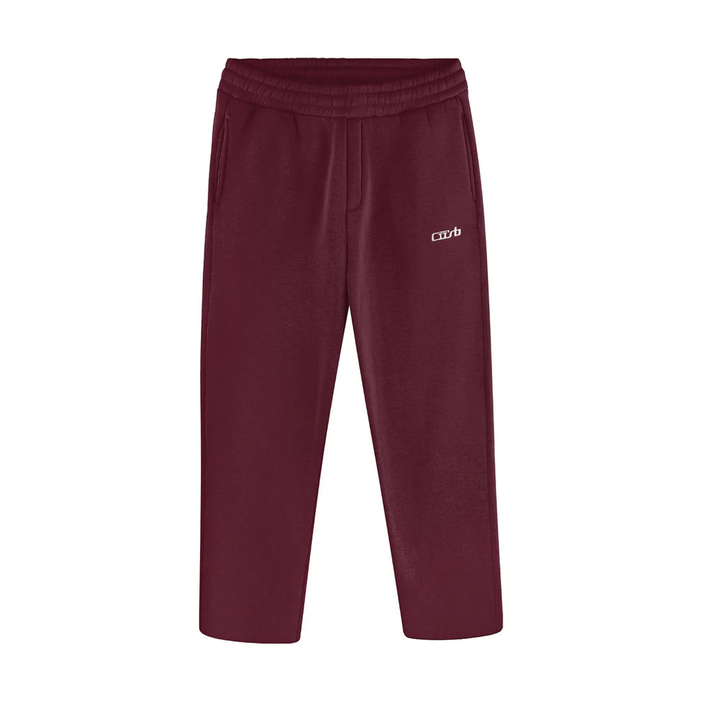OPEN LEG JOGGER BLACK CHERRY